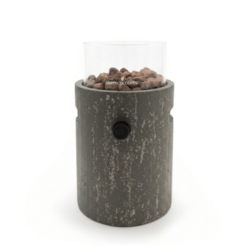 Happy Cocooning table burner Lumi Stone oscuro travertine