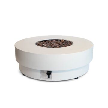 Happy Cocooning fire pit table Estate Round 105 oyster beige