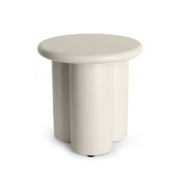 Happy Cocooning side table Rib oyster beige