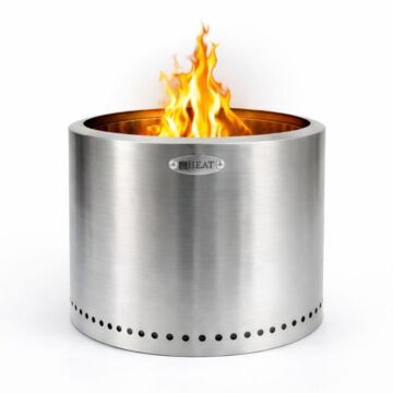 HEAT Smokeless Fire Pit Rokfri Xlarge Stainless Steel