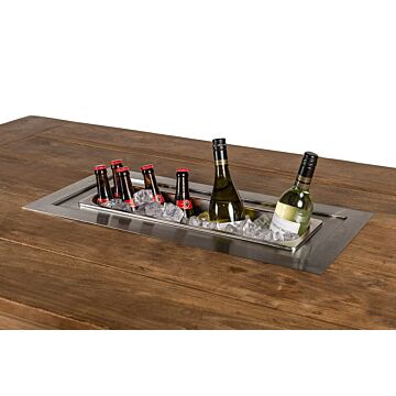 Built-in wine cooler rectangle for garden table Built-in wine cooler rectangle for garden table