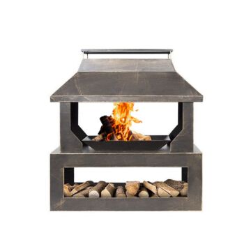 La Hacienda fireplace Stonehurst