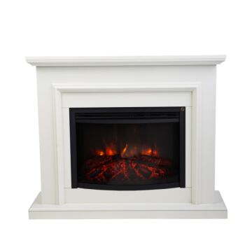 Livin' flame Wengen fireplace surround