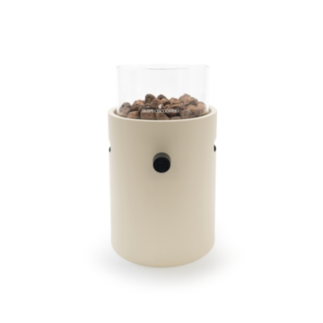 Happy Cocooning table burner Lumi Steel oyster beige