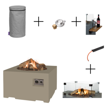 Happy Cocooning Package Cocoon Table Square Black Combi Deal