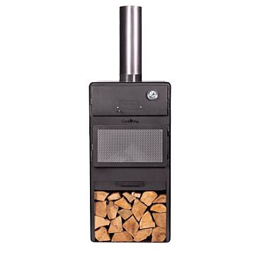 CookKing Vento Garden Fireplace with Oven front
