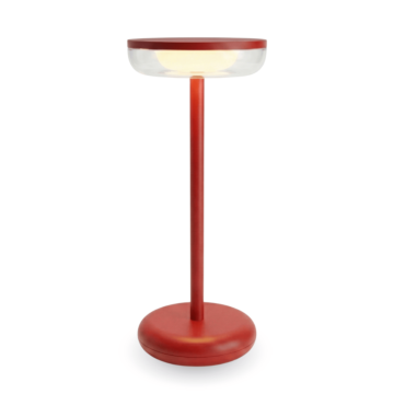 ZOLUNA solar table lamp Bobbie in evening red
