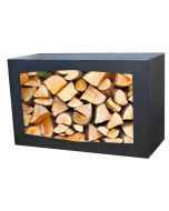 Gardenmaxx Black Woodbox for wood storage