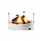 Glas screen surround for Cocoon Table round