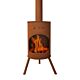 BonFeu BonTon 60 garden fireplace Corten steel with fire product photo
