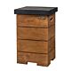Side table for Cocoon Table teak wood black