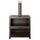 Esschert Terrace Stove + Wood Storage Black L