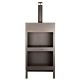 Esschert Terrace Stove + Wood Storage Black XL