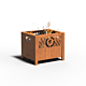 Forno fire crate Corten steel product photo
