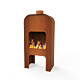 FORNO Fireplace Gap CortenSteel
