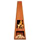 Gardenmaxx Vilos XL Corten Terrace Fireplace