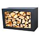 Gardenmaxx Black Woodbox for wood storage