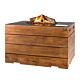 Happy Cocooning fire table rectangle black