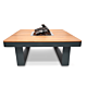 Happy Cocooning Horizon 95 smokey anthracite fire table

