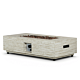 Happy Cocooning fire pit table Estate Rectangular travertine