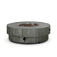 Happy Cocooning fire pit table Estate Round 105 oscuro travertine