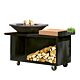 OFYR Island Black 100-100 rubberwood