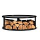 CookKing base for fire bowls with wood storage 82 cm product photo with wood
