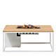 Cosi Fire Table Cosiloft 120 White/Teak front
