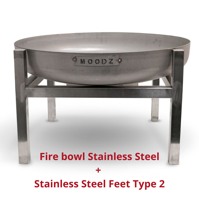 MOODZ Firebowl Stainless Steel Ø80 cm