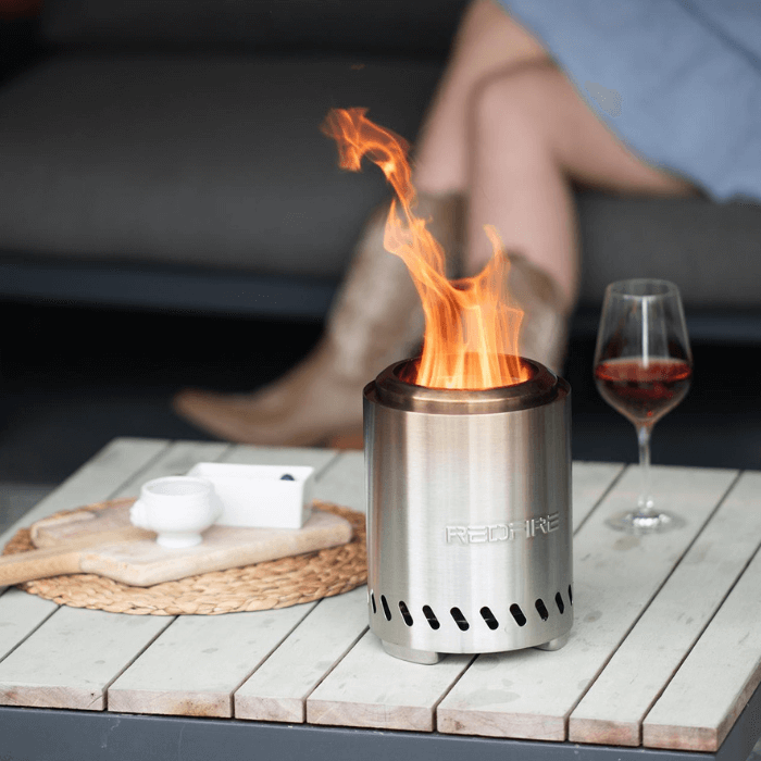 RedFire Volcano Pellet Table Fire Pit M