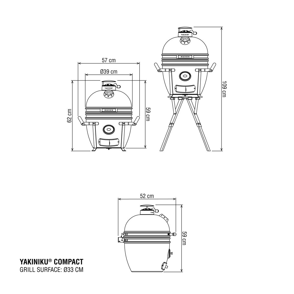 YAKINIKU kamado barbecue COMPACT basic