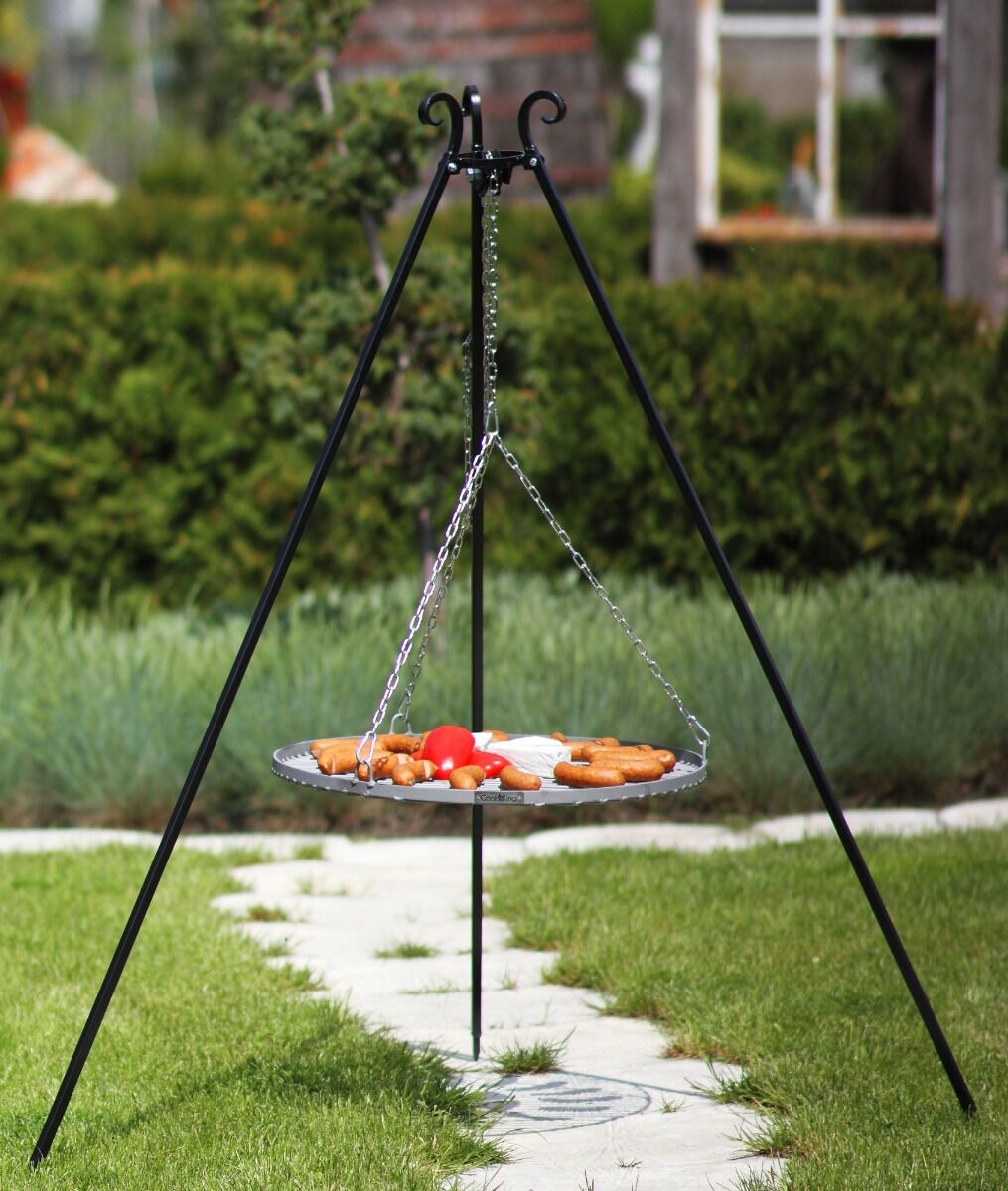 CookKing Tripod 180 cm with Stainless Steel Grill