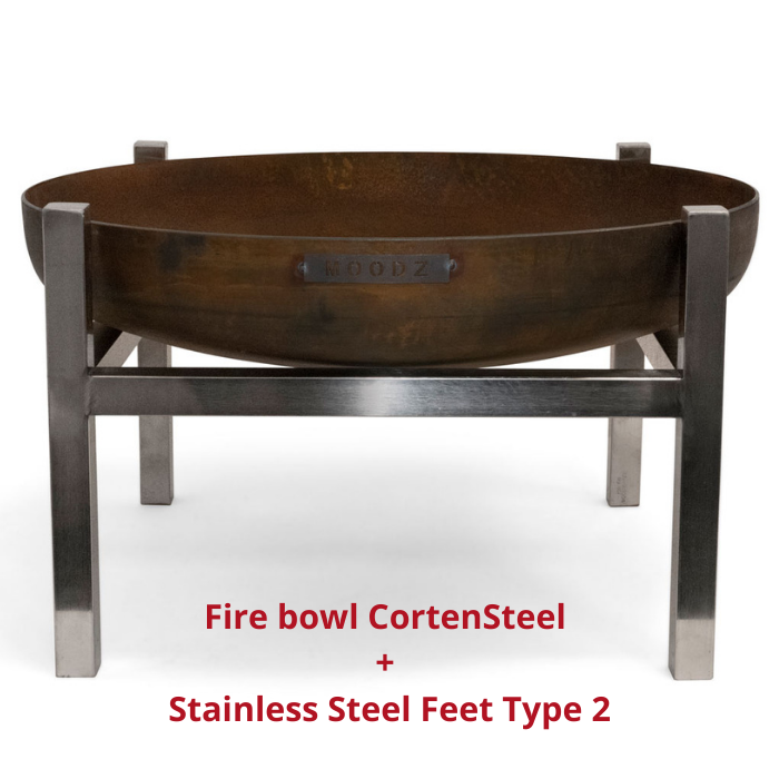 MOODZ Firebowl Stainless Steel Ø100 cm