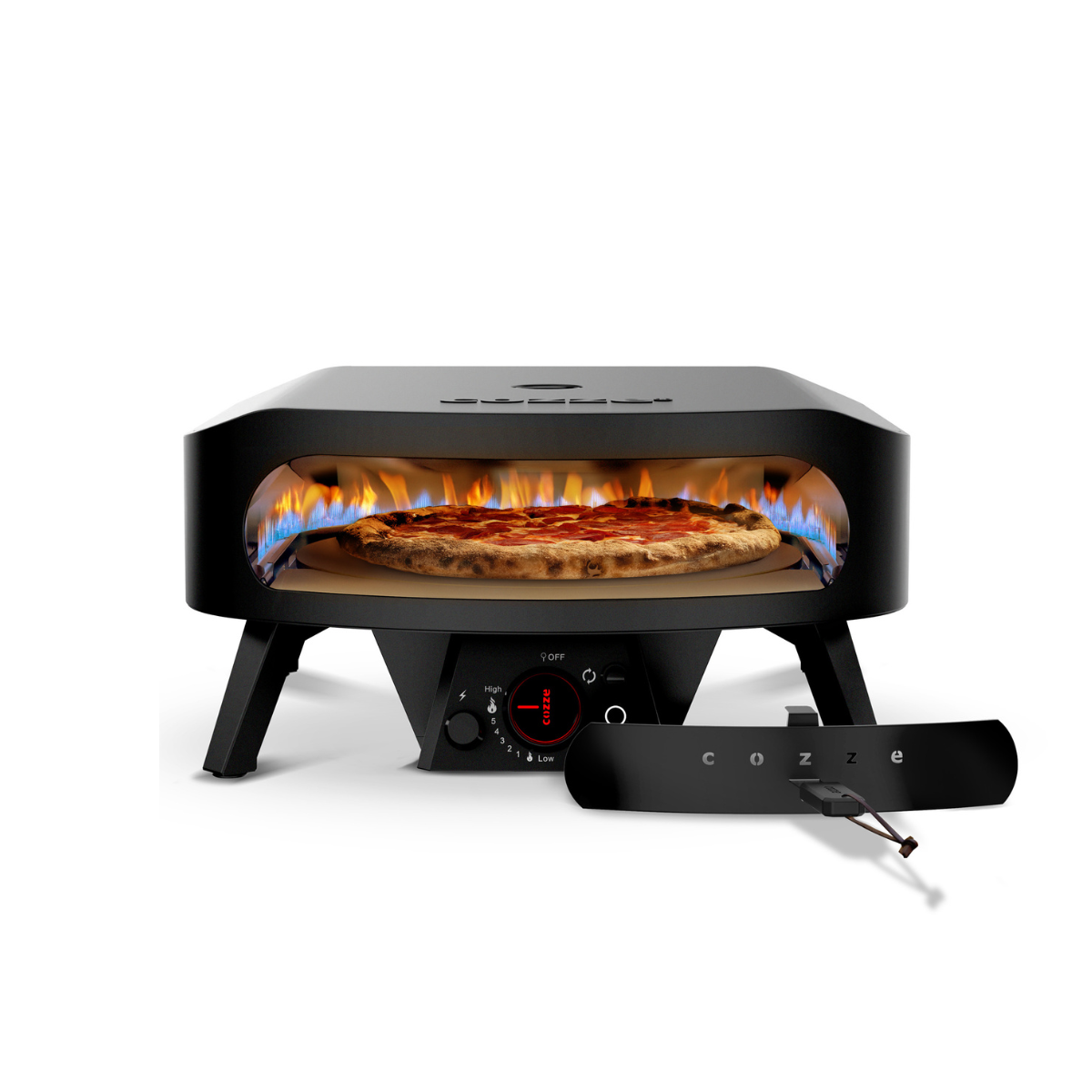 Cozze Classic ROTATE Black 17" gas pizza oven