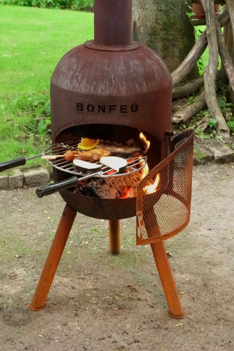BonFeu BonSolo Rust Fireplace