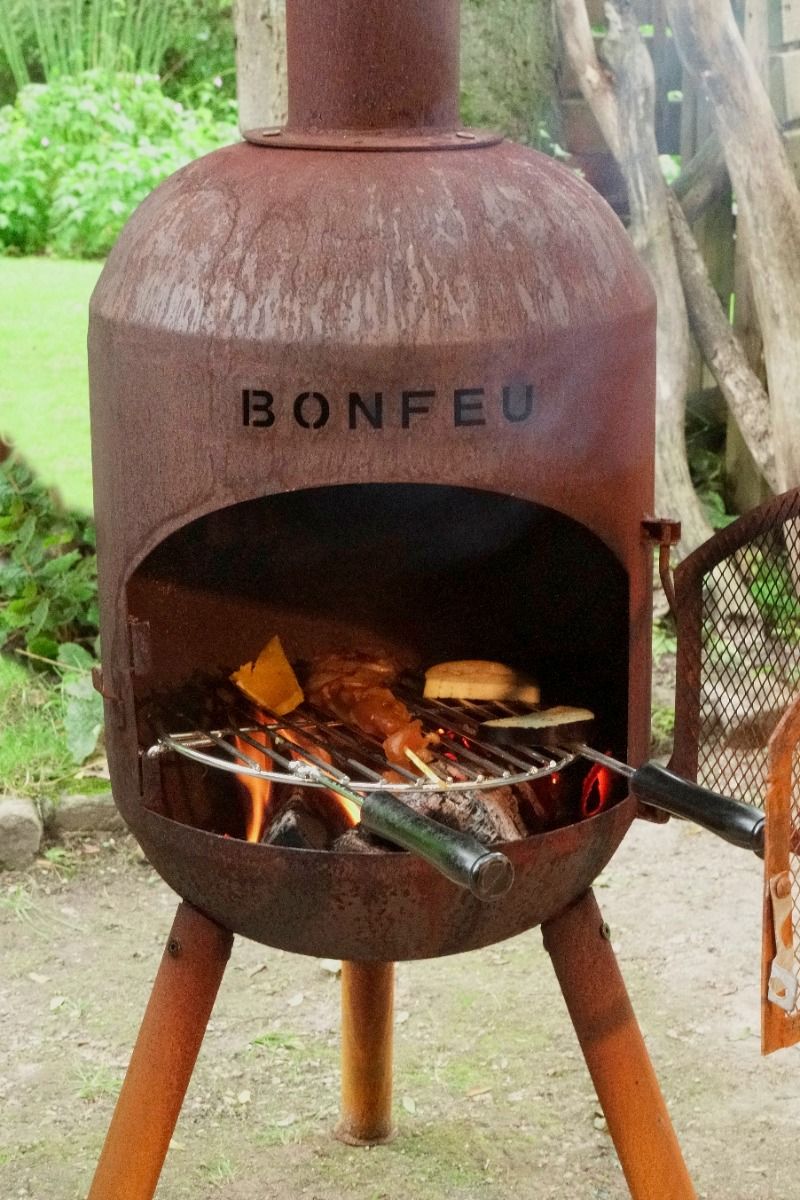 BonFeu BonSolo Rust Fireplace