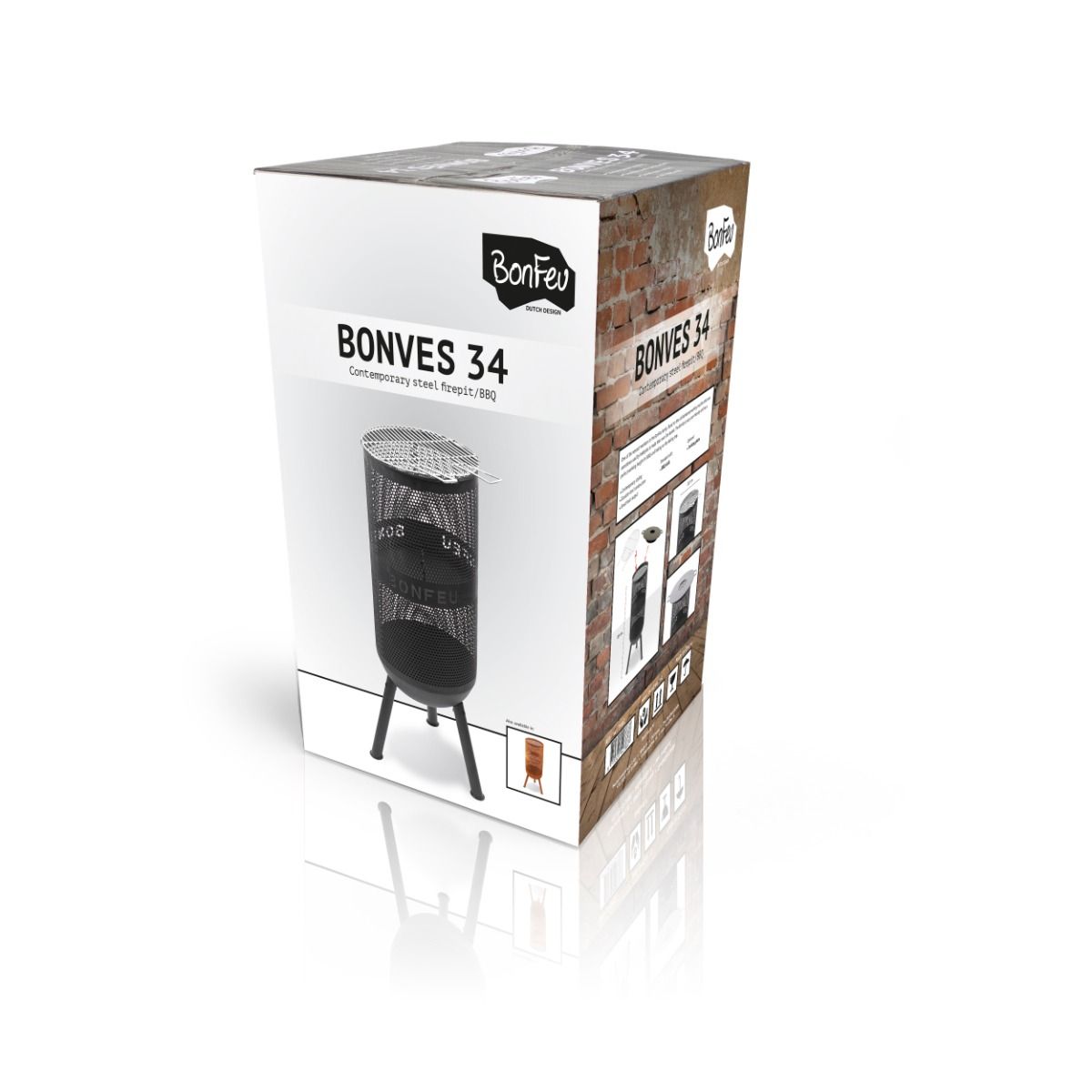 BonFeu BonVes 34 Black Firepit