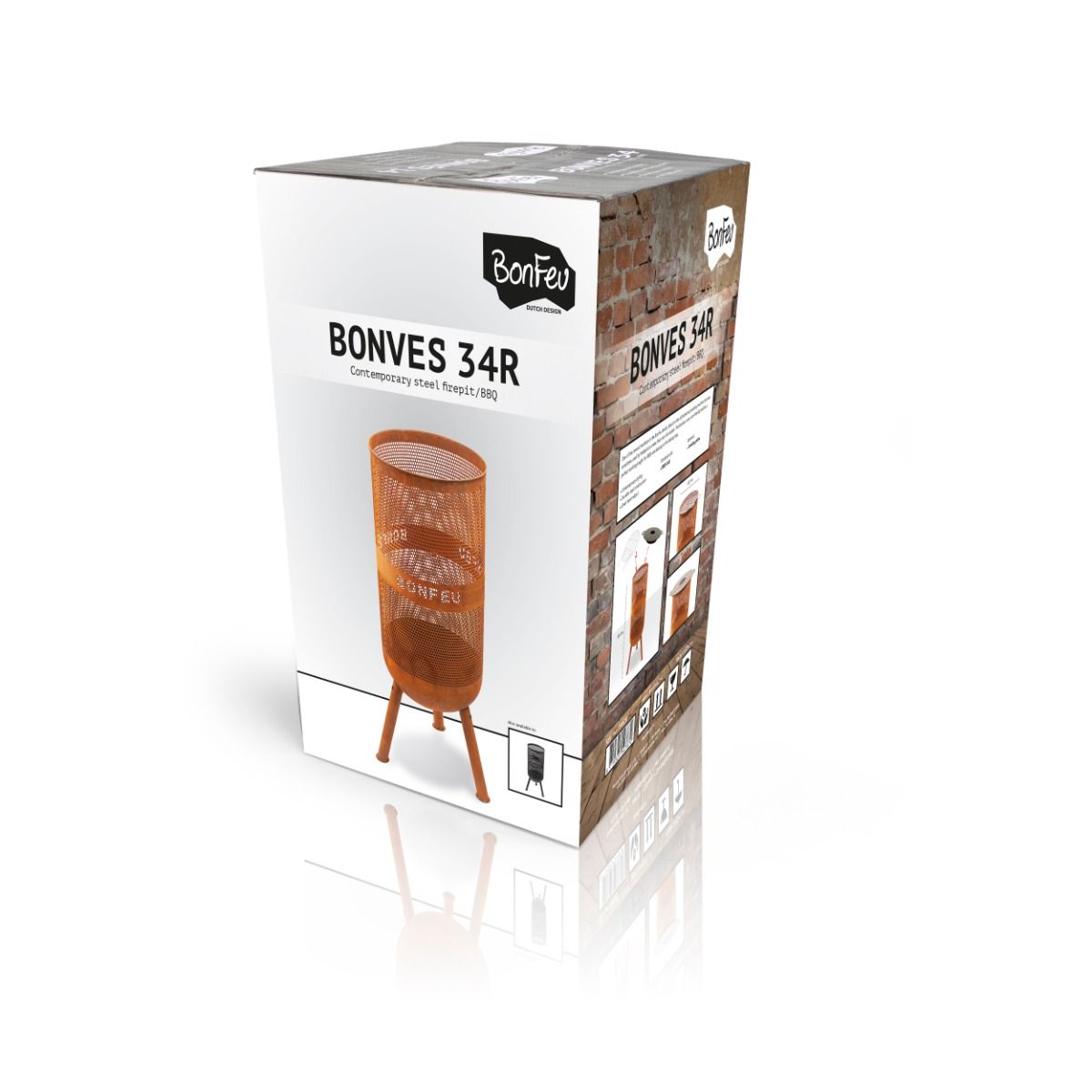 BonFeu BonVes 34 Rust Firepit