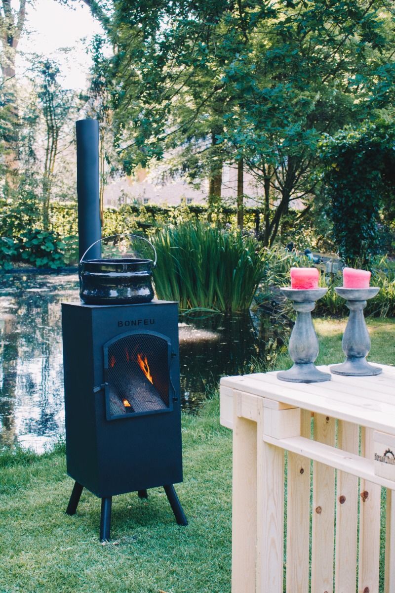 BonFeu BonCarré QLP Black Fireplace