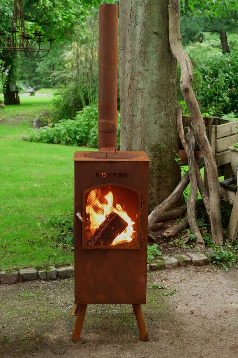 BonFeu Boncarré QLP Rust Fireplace