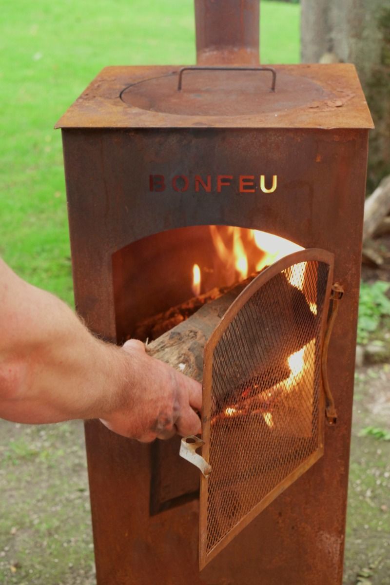 BonFeu Boncarré QLP Rust Fireplace