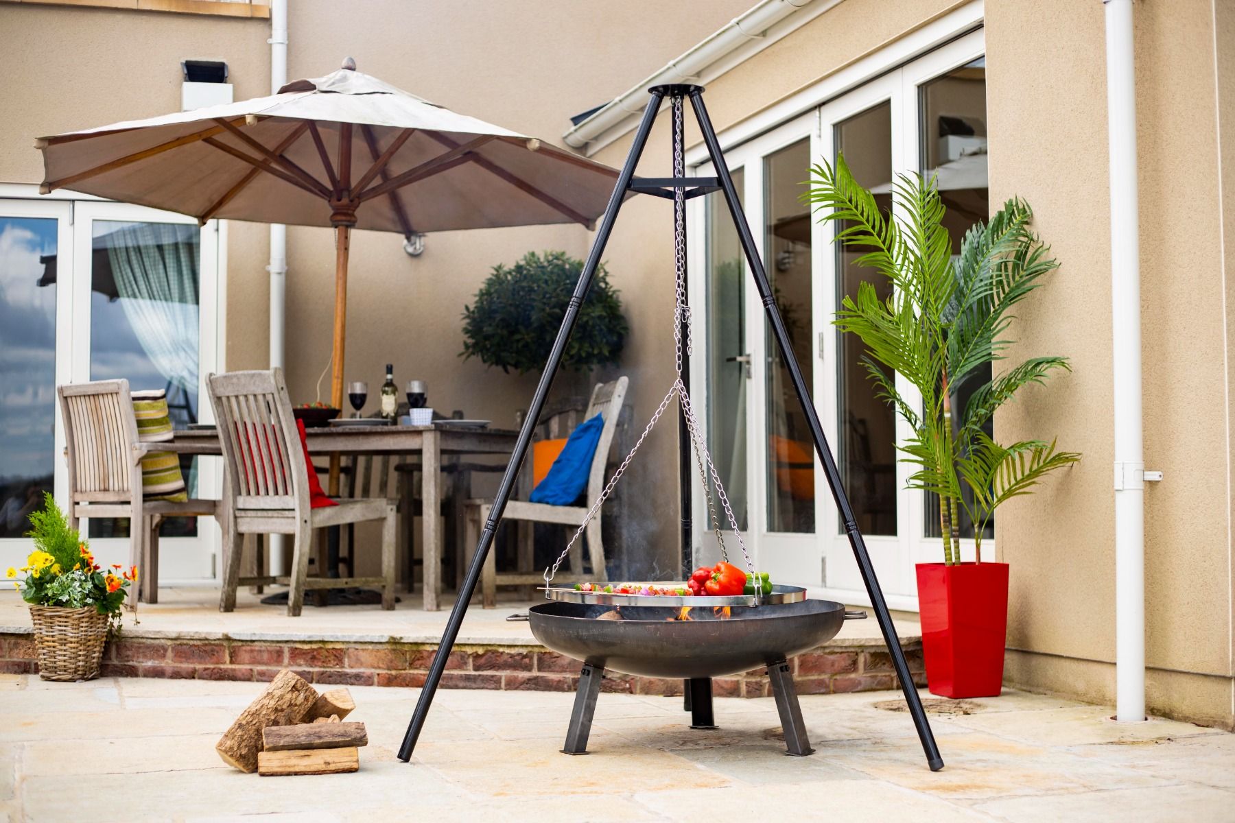 La Hacienda Tripod with Grill (172 cm)