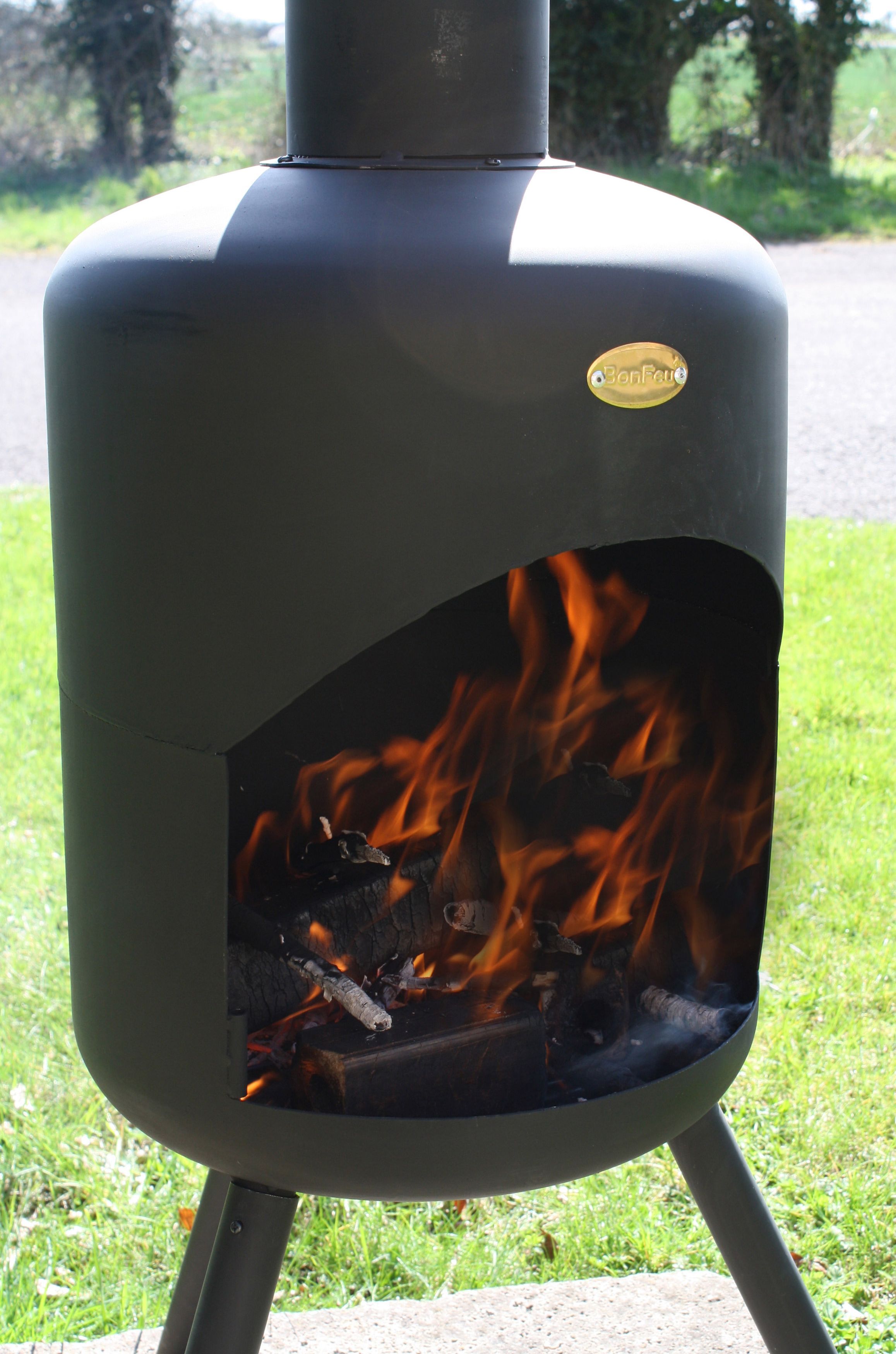 BonFeu BonSelo Black Fireplace