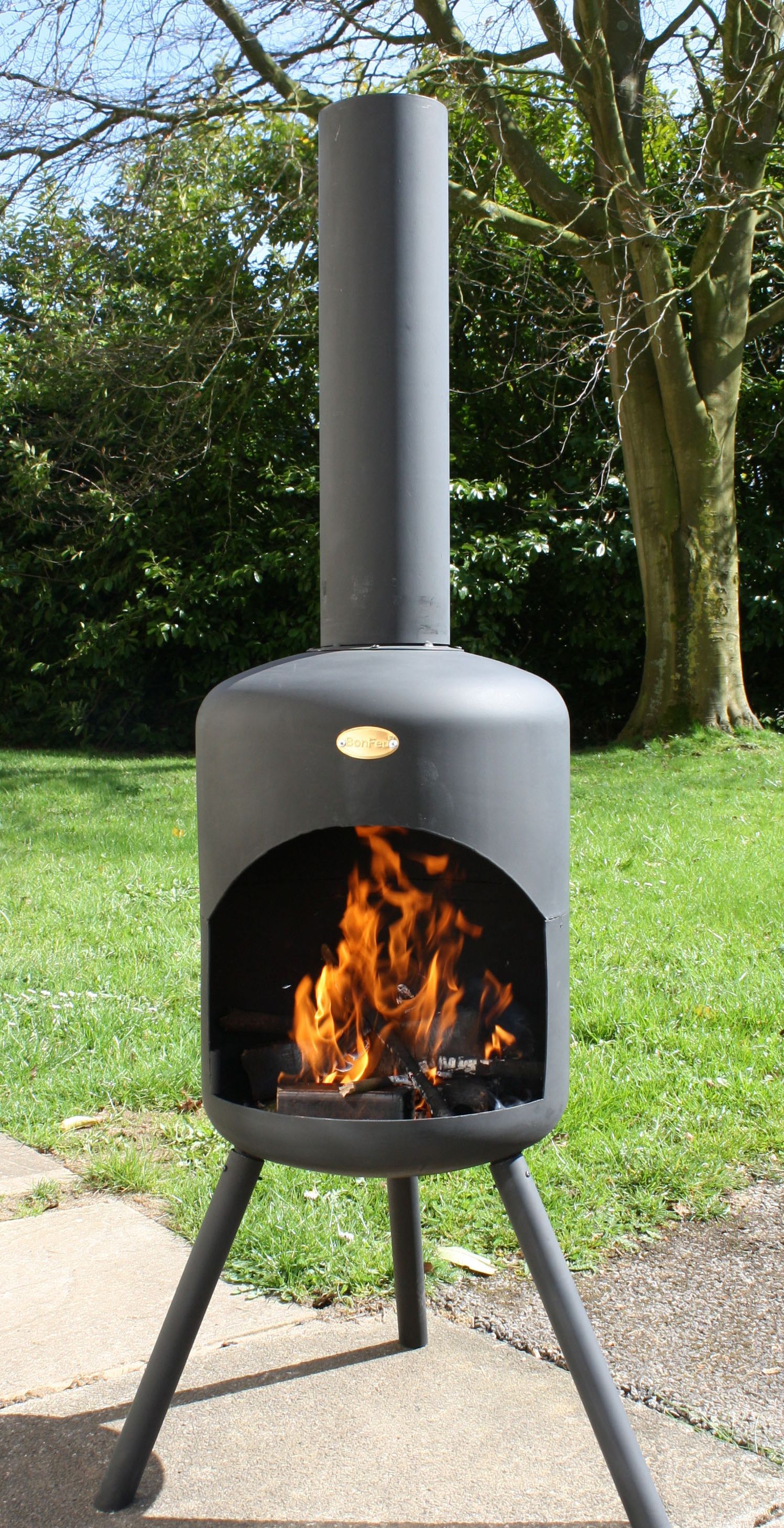BonFeu BonSelo Black Fireplace