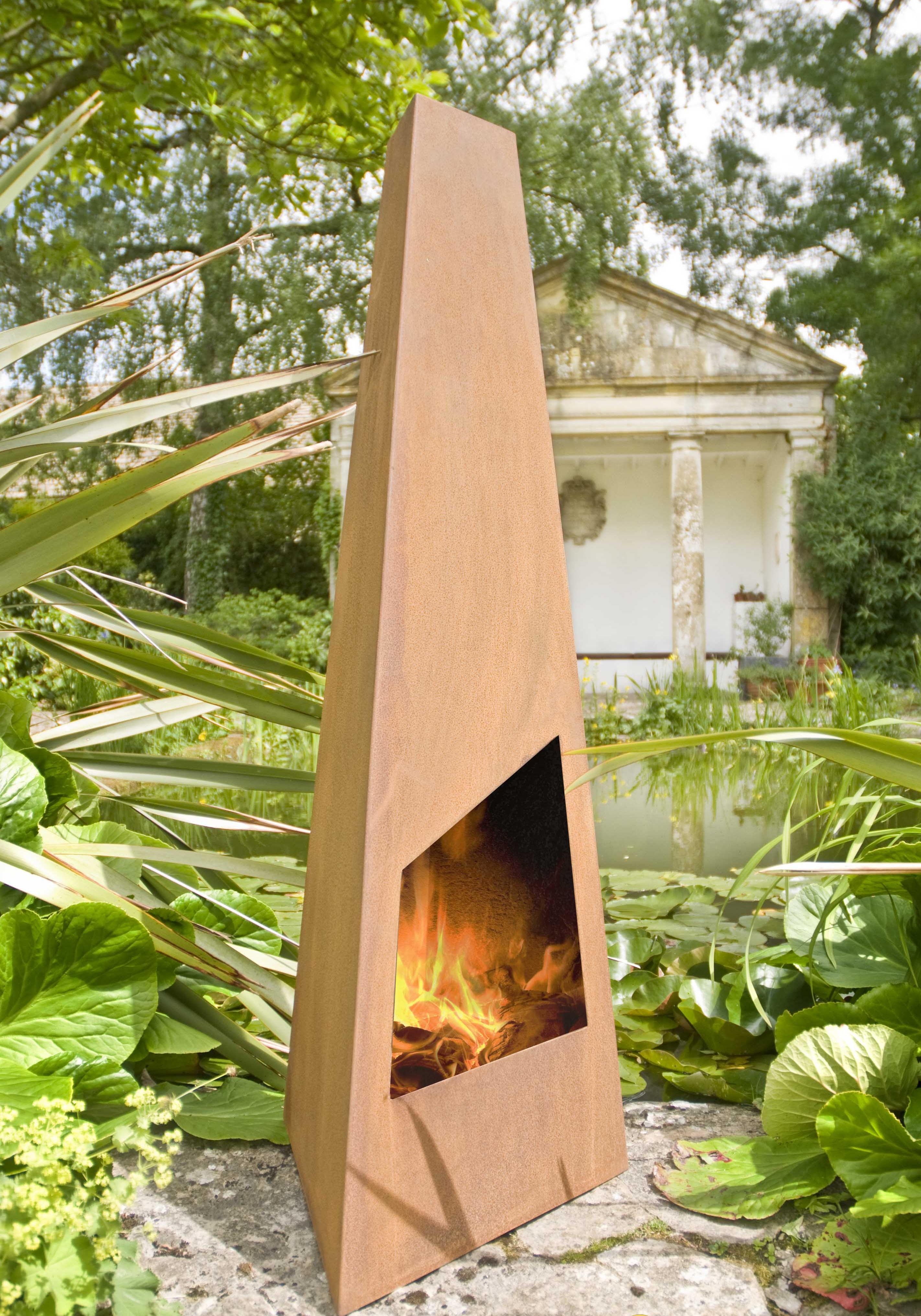 GardenMaxX Nevados Corten Fireplace