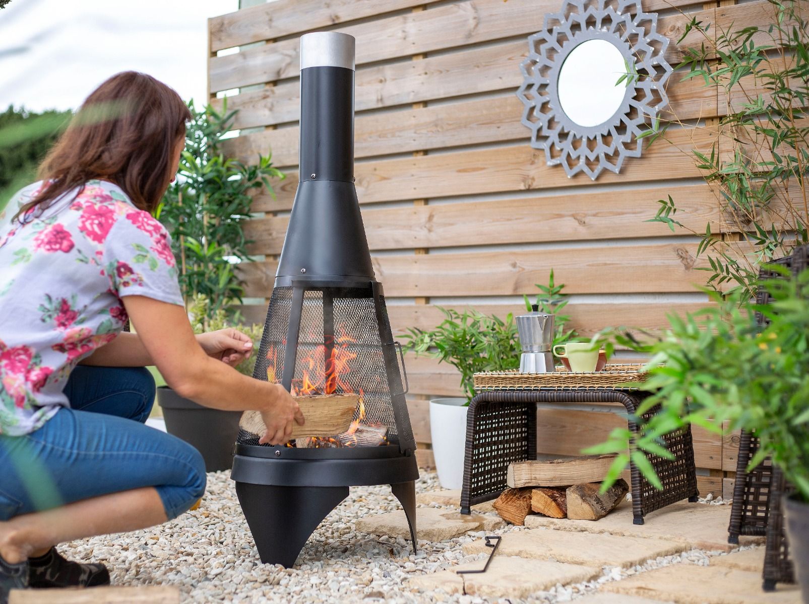La Hacienda Colorado Mesh Fireplace 125