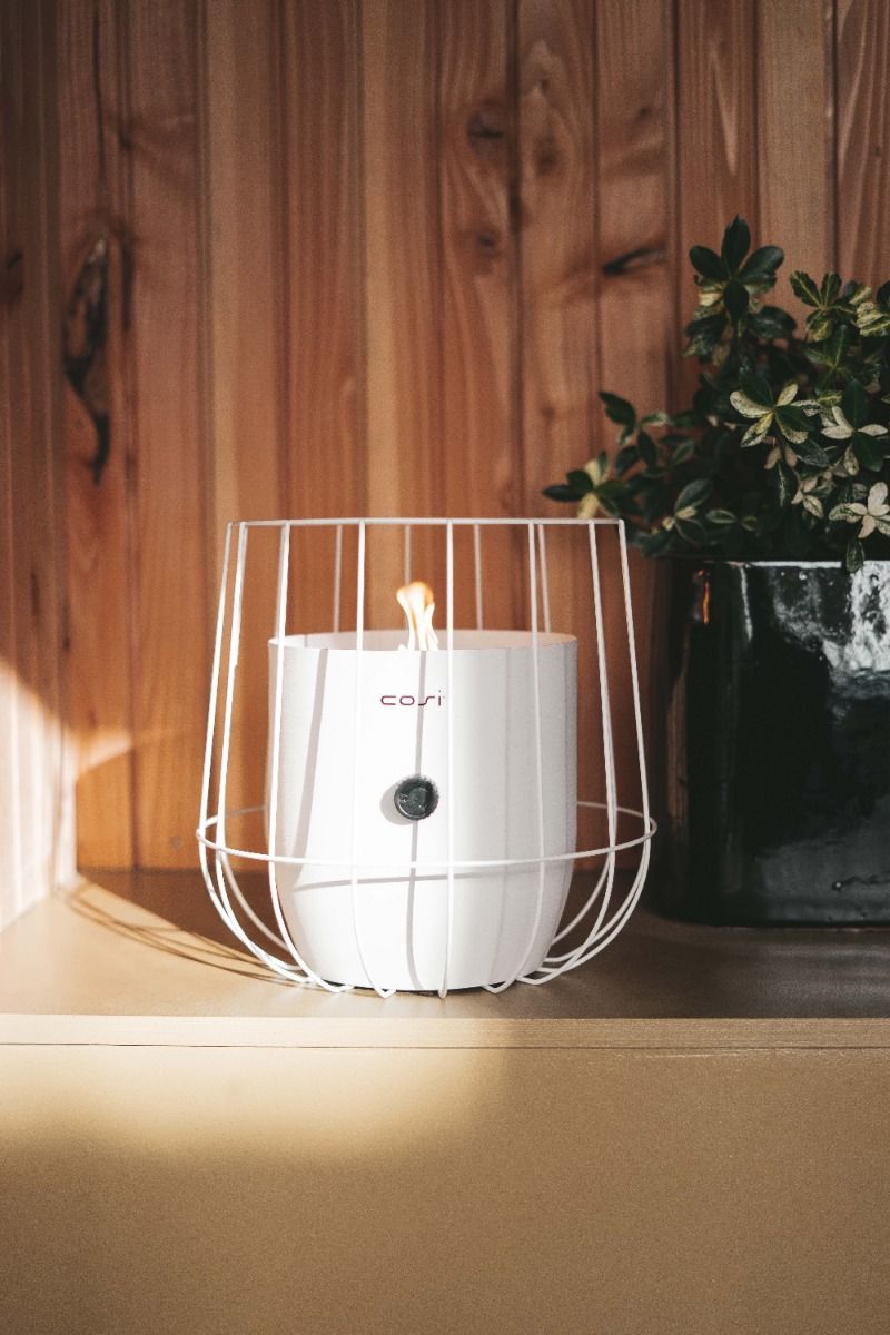 Cosiscoop Basket Ivory White Gas Lantern