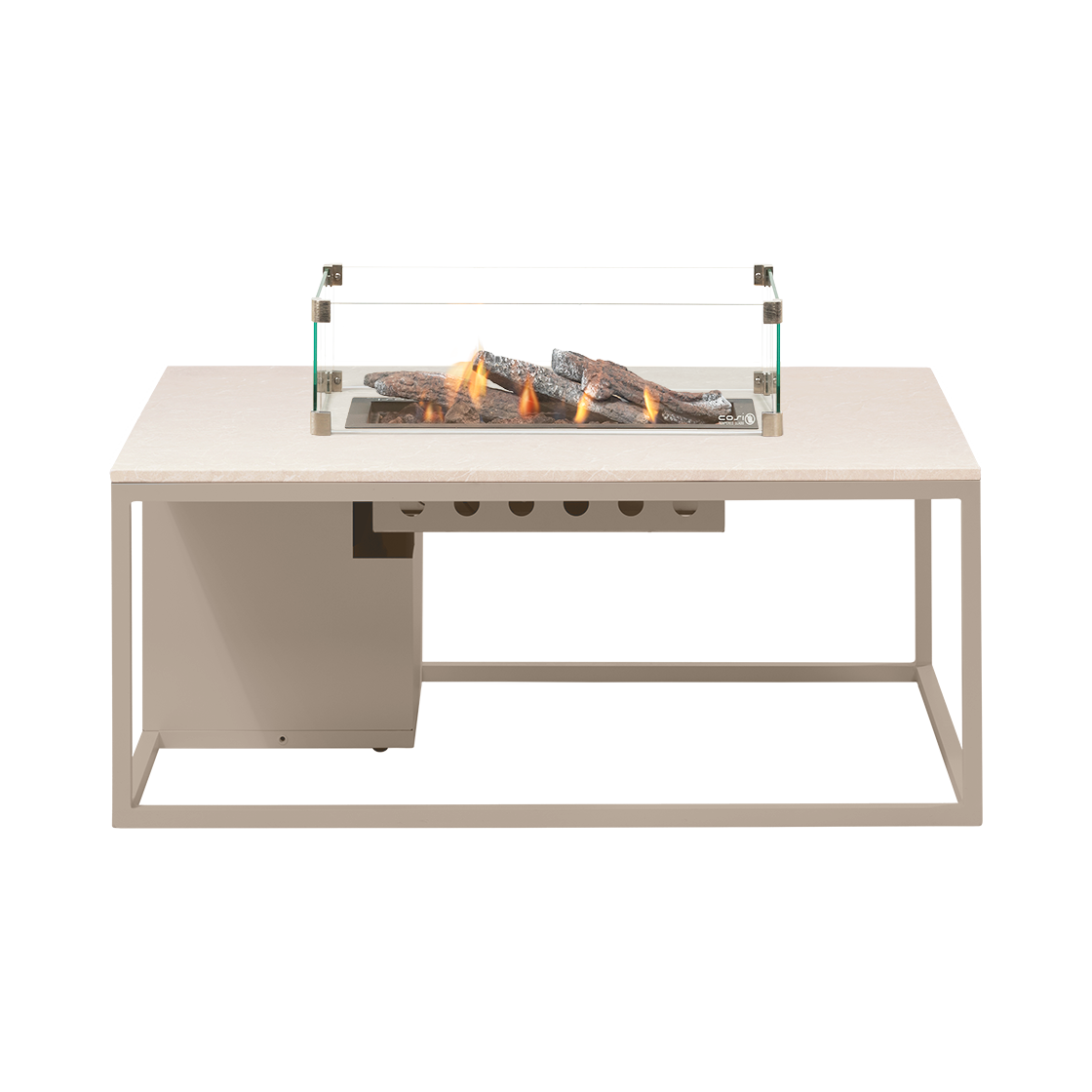 Cosi Firetable Cosiloft 120 Sandy Beige / Stone