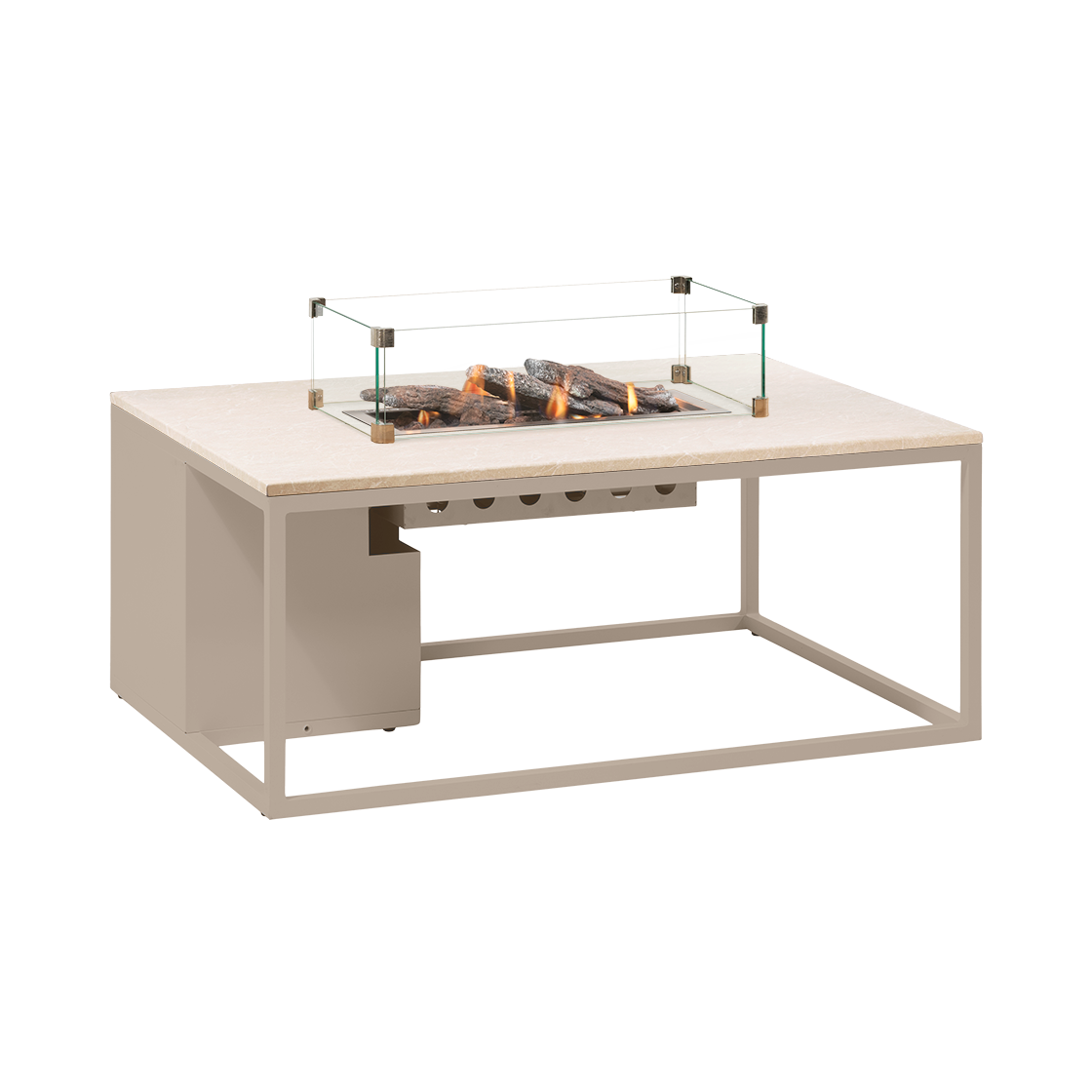 Cosi Firetable Cosiloft 120 Sandy Beige / Stone