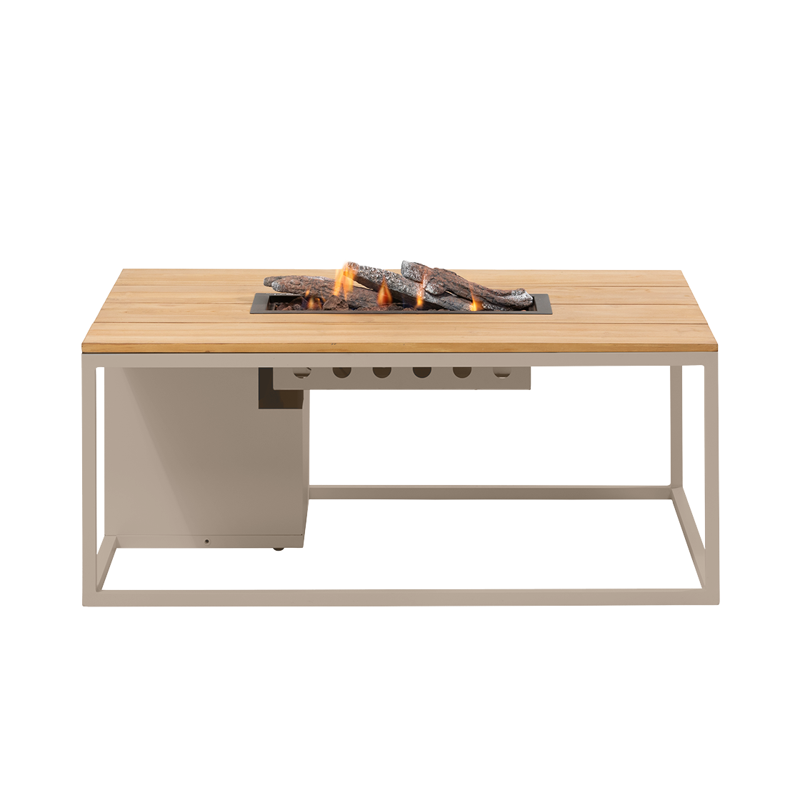 Cosi Firetable Cosiloft 120 Sandy Beige / Teak